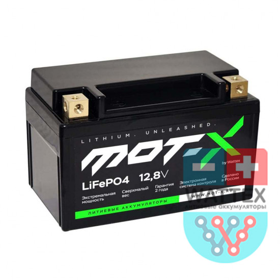 Аккумулятор пусковой литиевый LiFePO4 Mot-X K Extra 12,8В 5Ач, CCA 320A, 150x85x93мм (+/-) MotXLiK5E320PN