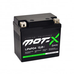 Аккумулятор пусковой литиевый LiFePO4 Mot-X M Volume 12,8В 6Ач, CCA 140A, 112x68x105мм (+/-) MotXLiM6V140PN