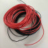 Силовой кабель силиконовый 24 AWG черный